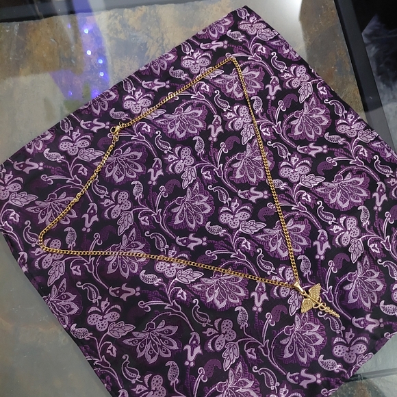 18K Gold Plated Sword Angel Snake With 18K Plated Miami Cuban Link - Picture 6 of 6